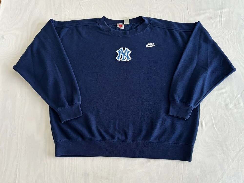 Vintage Nike New York Yankees Sweatshirt Navy Blue